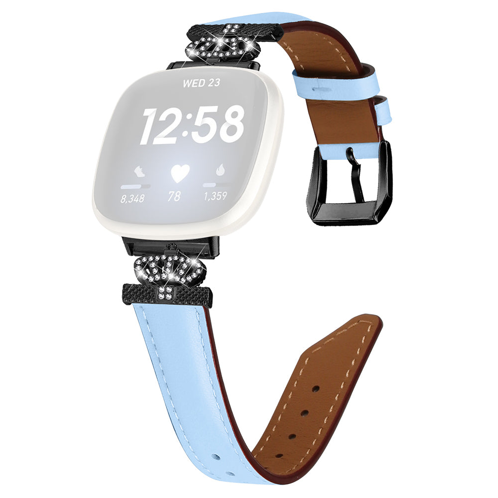 For Fitbit Versa 3 Versa 4 Sense Sense 2 Black Buckle Watch Strap Genuine Cowhide Leather Wristband For Fitbit Versa 3 Versa 4 Sense Sense 2 Black Buckle Watch Strap Genuine Cowhide Leather Wristband